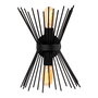 Opviq Aplique de Pared 3091 Negro Moderno Industrial 2x E27 Max 40W Salón